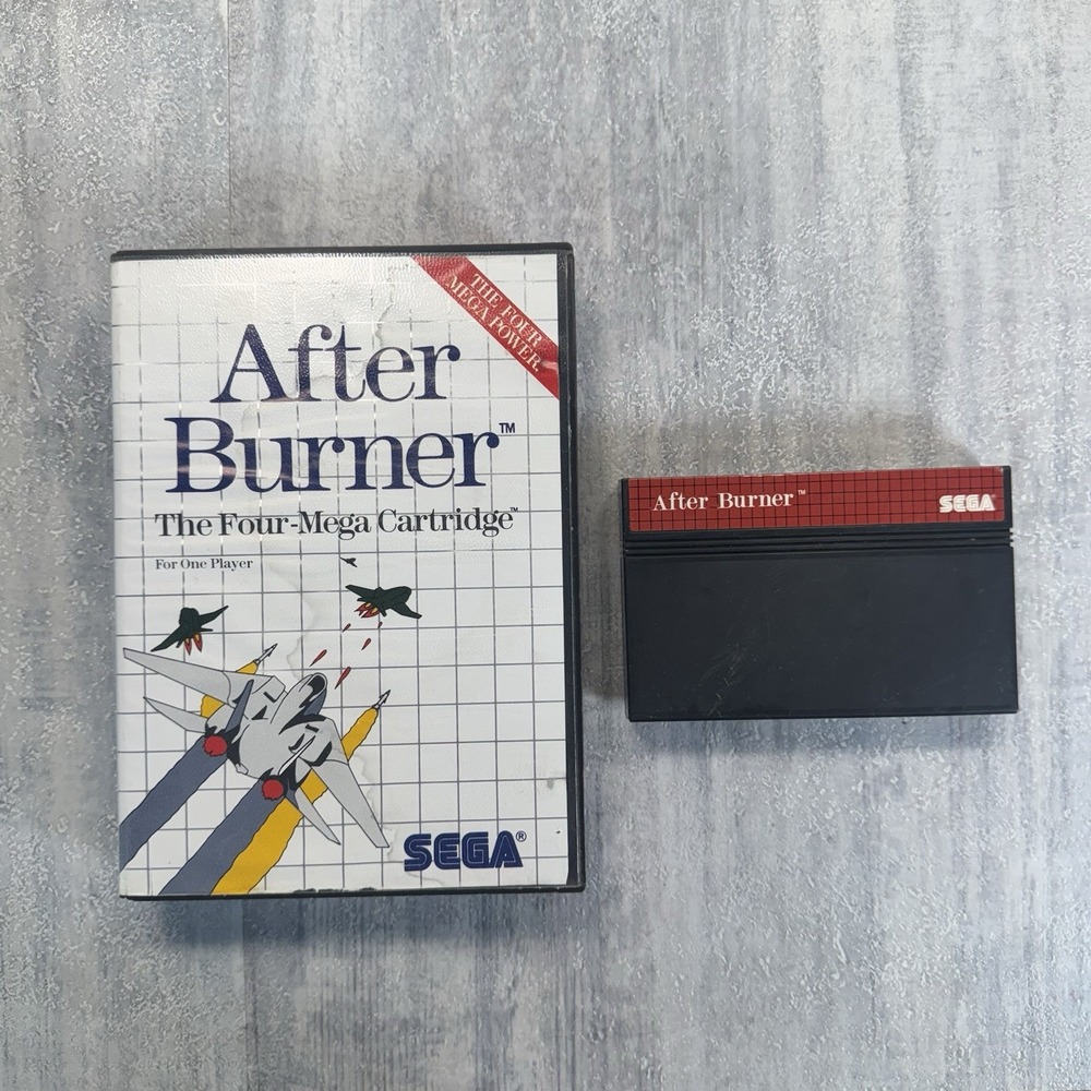 1988 After Burner for Sega Master System A Four Mega Cartridge